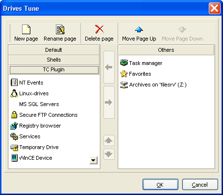 Drive tune dialog