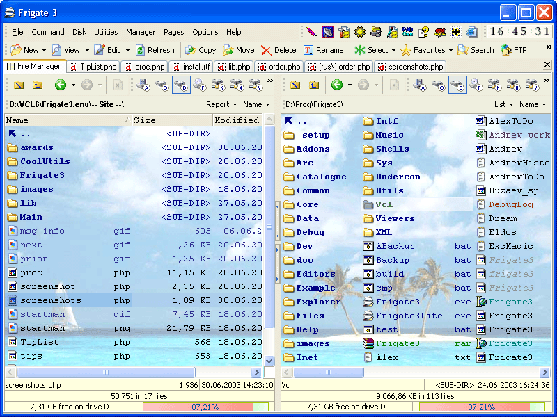 Files with background
