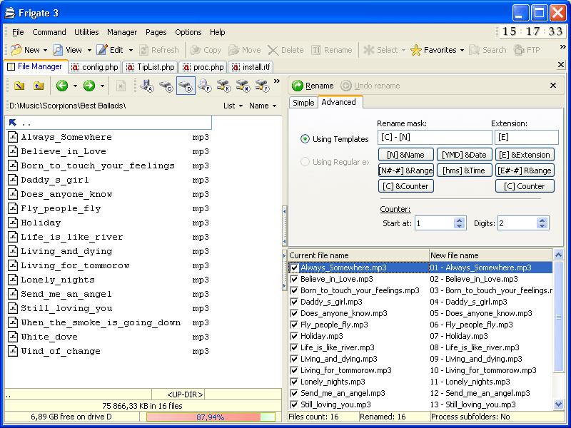 Multi rename tool